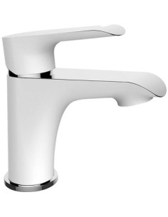 Laveo Alea bateria umywalkowa stojąca biała/chrom BLE622D