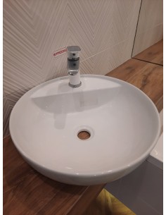 BEVISA Lusana 42 Umywalka nablatowa z otworem na baterię... 2