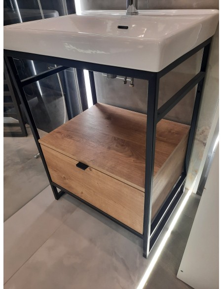 ELITA MEBLE zestaw indus: szafka + stelaż + umywalka 60 cm