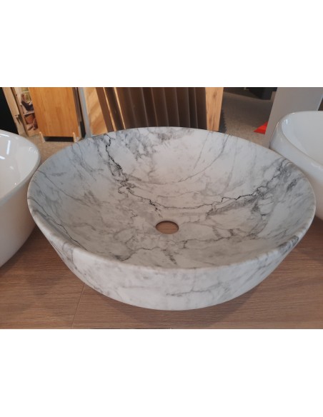 BEVISA Umywalka Nablatowa Lusana 42x42x14 Marmo