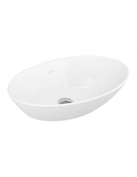 VITRA Geo umywalka nablatowa owalna 60x38 cm połysk