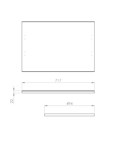 ELITA MEBLE szafka futuris 70 1S white HG