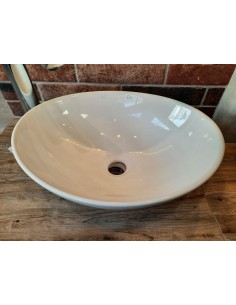 LAVEO Desna umywalka nablatowa ceramiczna 41x33 cm 2
